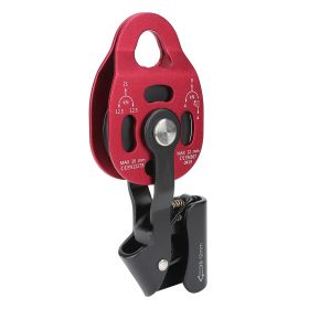 4KN Aluminium Heavy Duty Single Swivel Rope Pulley Block for 8-12mm Rope Climbing Pulley