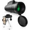 40X60 Monocular Telescope with Smartphone Holder & Tripod;  2022 Power Prism Compact Monoculars for Adults Kids;  HD Monocular Scope for Bird Watching