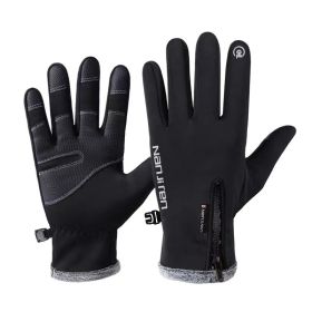 Men's Winter Outdoor Cycling Gloves Waterproof Anti-Slip Touchscreen Glove for Mountain, Driving