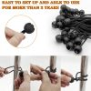 20pcs 6 Inch Bungee Cords, Bungee Balls, Bungee Cords With Balls, Elastic String Ties For Camping, Tents, Tarp, Canopy Shelter, Wall Pipe