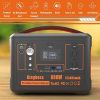 600W Portable Power Station Solar Generator (Peak 1200W) Kingboss;  153600mAh 568WH;  Lithium Battery 110V/600W;  AC Outlet;  2*DC Carport;  2*USB-C;