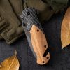 Multi Functional Single Handed Quick Folding Knife Suitable For Outdoor Camping And Fishing As A Gift For Dad And Husband