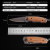 Tactical Knife, Convenient For Daily Carrying, Hunting, Camping, Survival, Men's Gift, Self-Defense Folding Knife